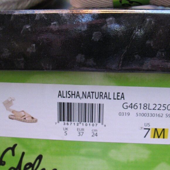 Sam Edelman Womens 7 Natural Tan Espadrille Sandals Shoes - Picture 8 of 8